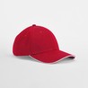 MOD. B820C:Classic Red, 100% cotton, White, One Size